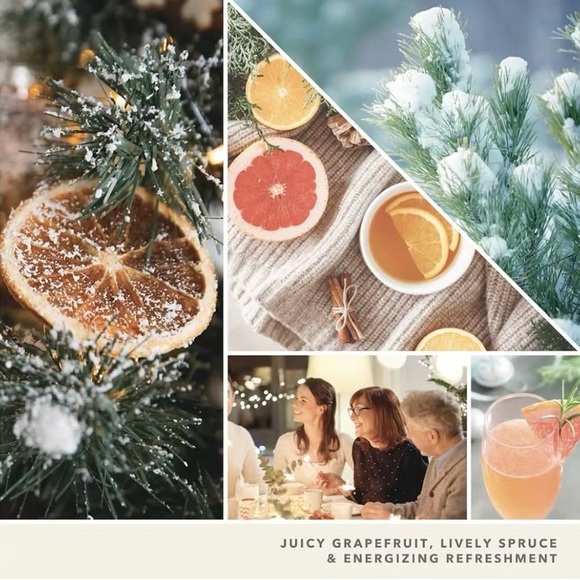 NWT- Yankee Candle White Spruce & Grapefruit Small Tumbler Scented Candle - Picture 4 of 6